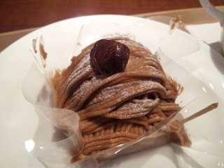 ケーキセット　モンブラン