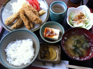 イワシのフライ定食