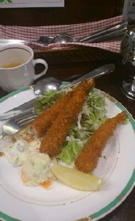 エビフライ定食
