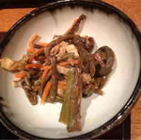 ぜんまいと油揚げの煮付け