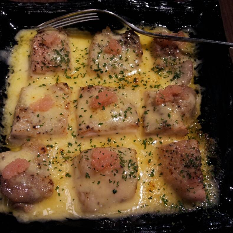 地鶏の炙り焼～明太子＆チーズ～