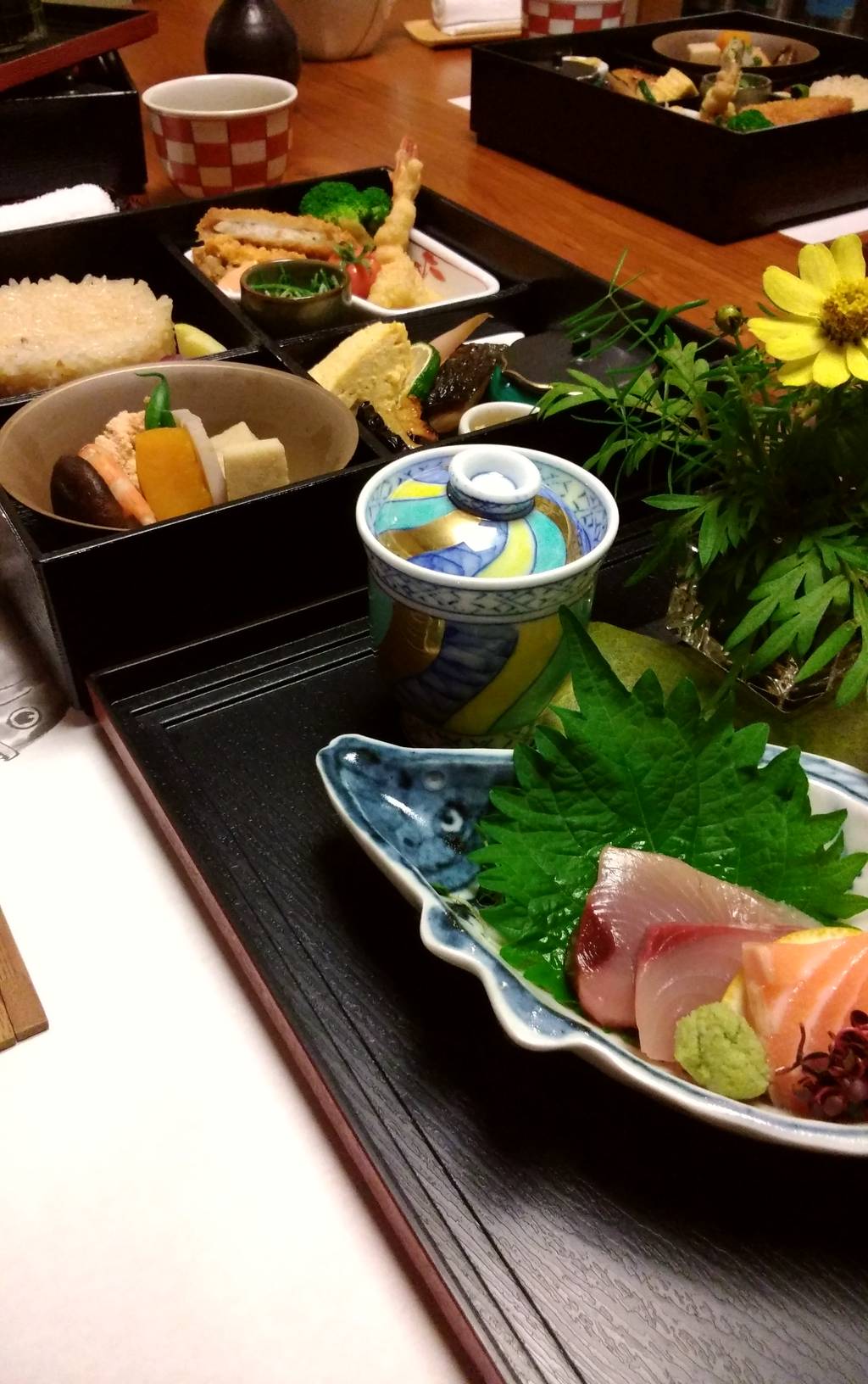 お昼ランチ　バースデー会　松花堂弁当