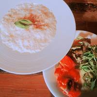 ふわふわメレンゲのカルボナーラ　サラダバ…