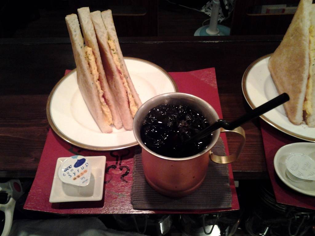 玉子トーストサンド～珈琲付き～４５０円