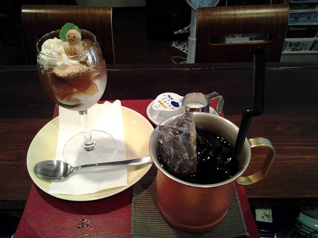 わらびもちのアラモード