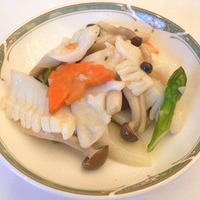 イカと野菜の炒め物