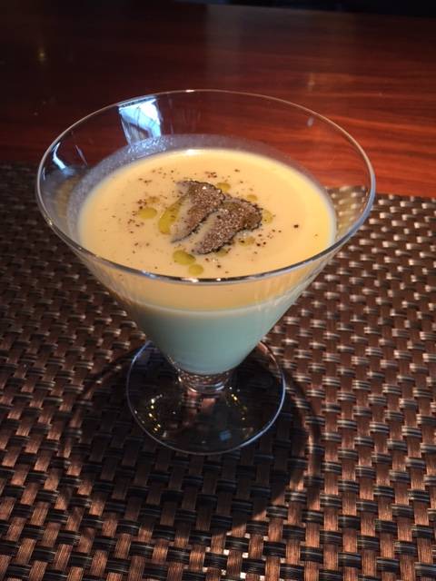 コーンの冷製ポタージュ