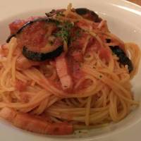 茄子とベーコンのトマトソース