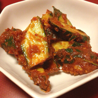 胡瓜の辛味噌あえ