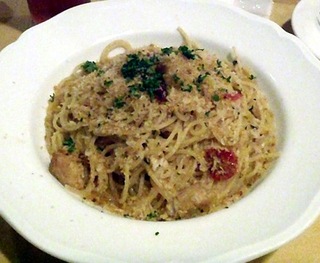 白身魚のスパゲッティ