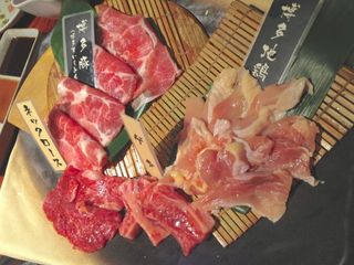 博多銘柄３点盛り博多の牛・豚・鶏の３点盛り