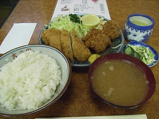 イカ・カキミックス定食