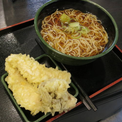 とり舞茸天そば