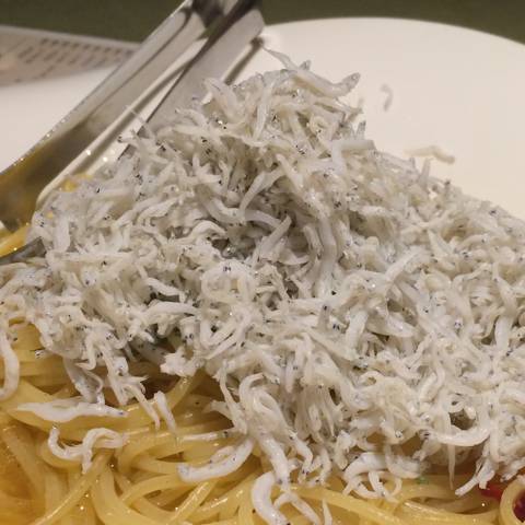 釜揚げしらすのペペロンチーノ