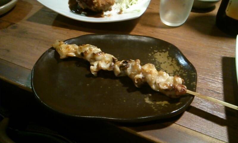 炙りイカなんこつ串