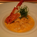 渡り蟹のトマトクリームのスパゲッティーニ