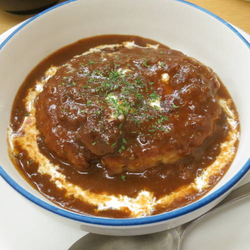 ブラウンシチューハンバーグ定食