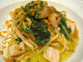 帆立とからすみのタリオリーニ