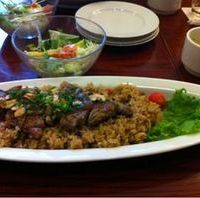 ステーキガーリックピラフ