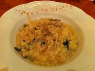 牡蠣と菜の花のリゾット