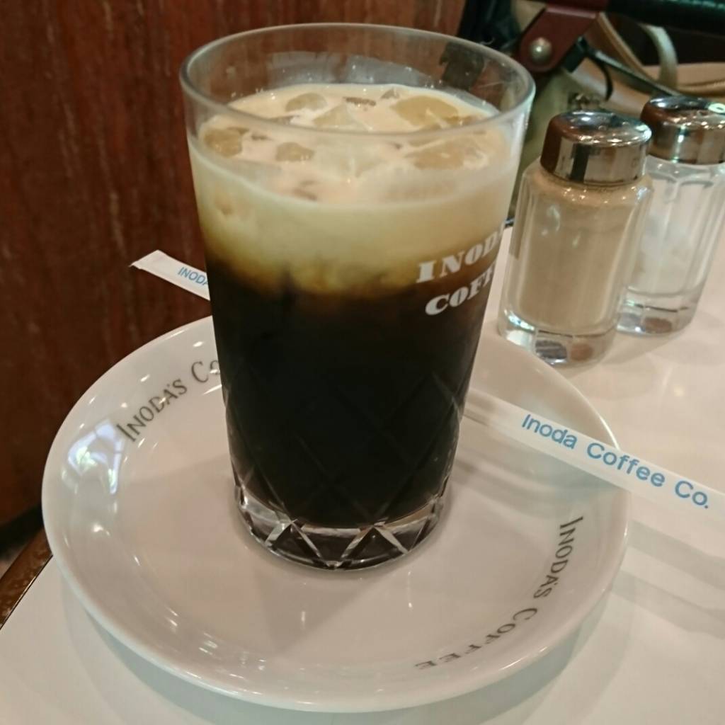イノダコーヒ本店の、朝の７時から１１時までの、京の朝食のアイスコーヒーです。