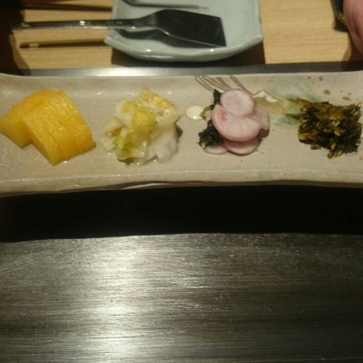 漬け物の盛り合わせ