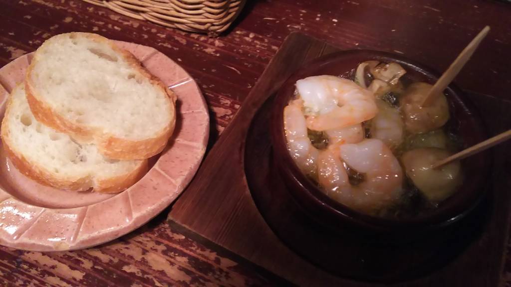 エビのアヒージョ