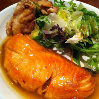 鮭のバター醤油ソテー