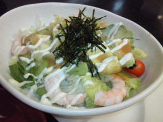 アボカドシュリンプごはん