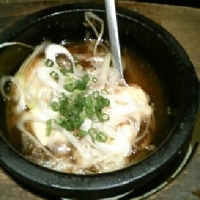 牛すじ煮込み豆冨