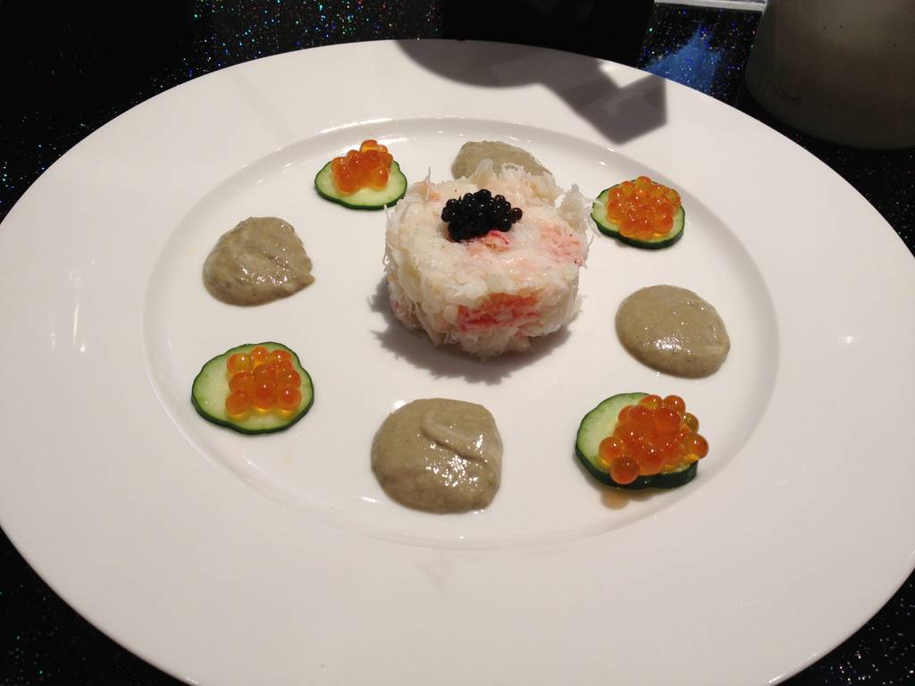 ズワイガニ身とカニみそソース