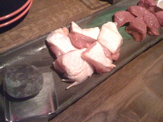 炭火焼き二品盛り合せ