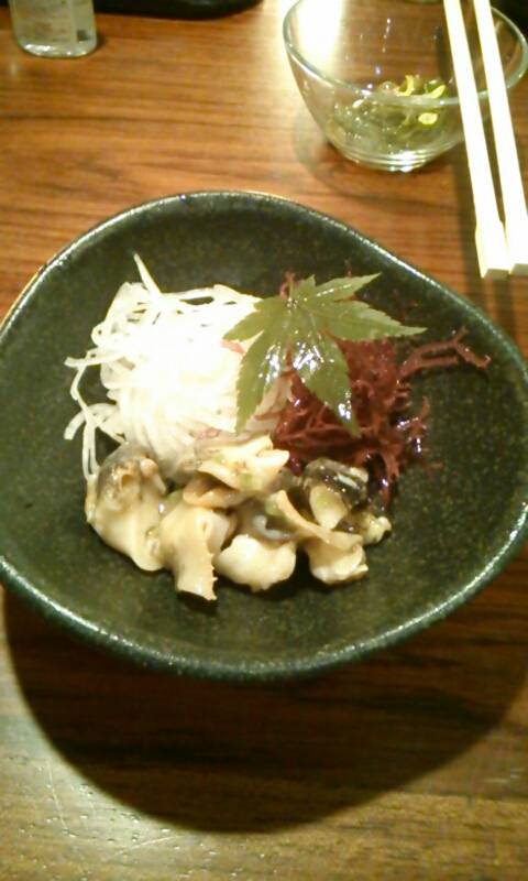 つぶ貝の山葵漬け