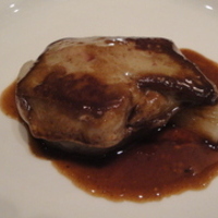 フォアグラのソテー、レモンソースがけ