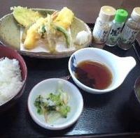 夏の味わい天ぷら　ご飯セット