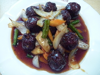 肉団子の甘酢炒め