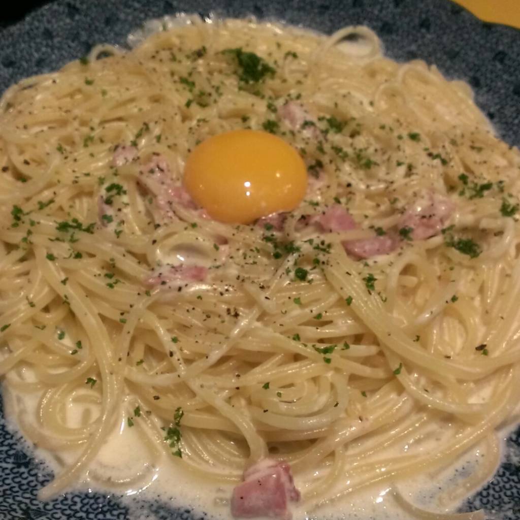 カルボナーラ炭焼人風