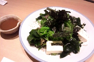 ジャコと豆腐のサラダ