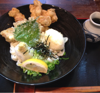 とり玉天ぶっかけ