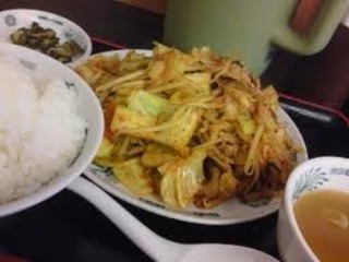 バクダン炒め定食