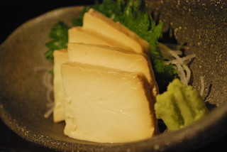 味噌漬けチーズ豆冨のお造り