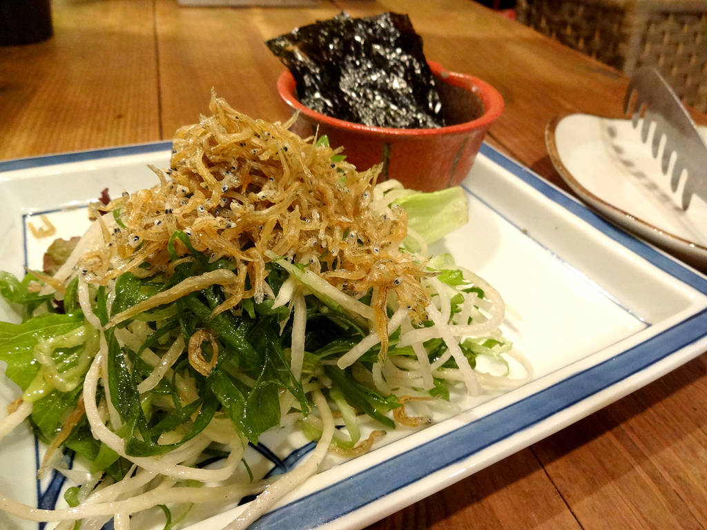 じゃこと九条ねぎのサラダ