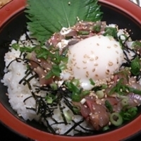 鰺のたたき生姜だれ丼