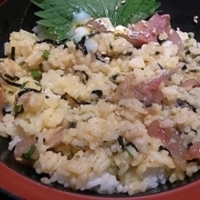 鰺のたたき生姜だれ丼