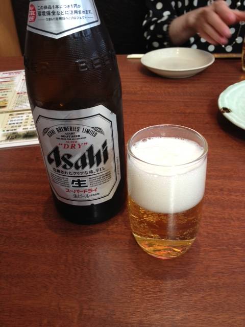 アサヒスーパードライ中瓶