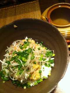 牡蠣のなめろう茶漬け