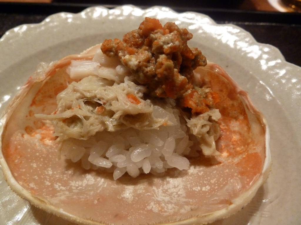 香箱蟹の蒸しずし