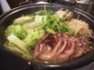 鴨肉と地鶏のハルハリ鍋