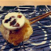 レーズンバターと安納芋の串揚げ