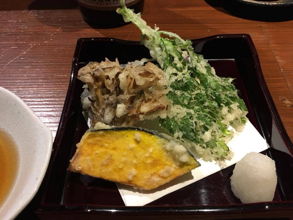野菜天ぷら…サクサク（＾＿－）－☆